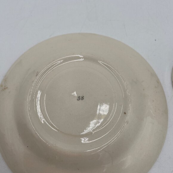 Vintage Ceramic Teacup & Saucer Set With Brown Scenic Church Design - Picture 5 of 7